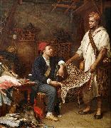 John Evan Hodgson The french naturalist in Algiers oil